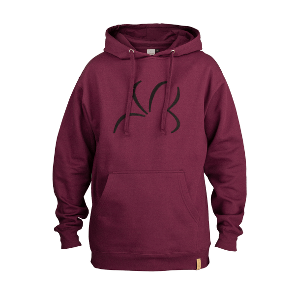 cottontail pullover hoodie in ember (maroon)